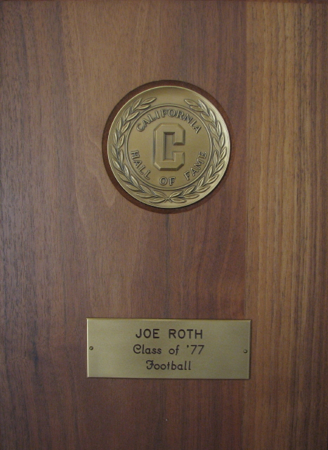 Cal HOF Plaque